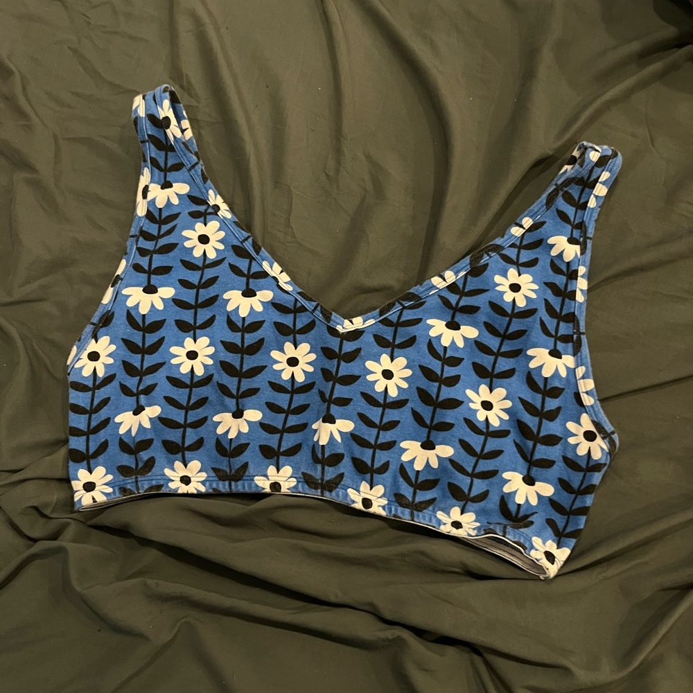 floral big bud press bralette